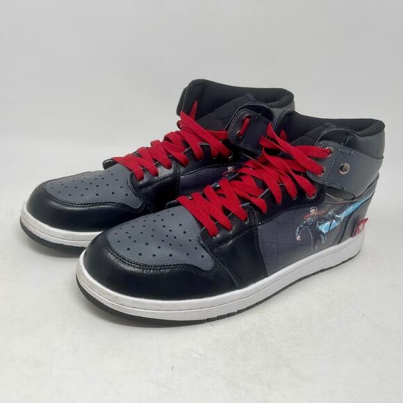 High-Top Avengers Action Figure Sneakers Men's Sz 10 1/2 Gray 1,4,4,9:S-1456 - Picture 6 of 12